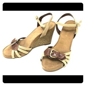 Aérosoles Ankle Strap Wedge Sandales Size 7M